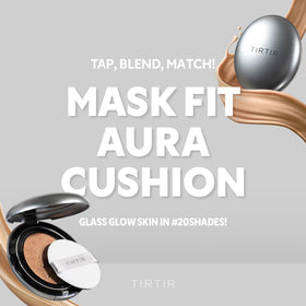 TIRTIR Cushion Foundation Aura Silver 24N Latte applicateur