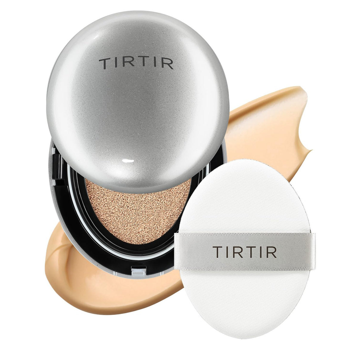 TIRTIR Cushion Foundation Aura Silver 24N Latte avant ouverture