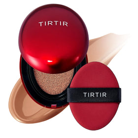 TIRTIR Cushion Foundation Rouge Fit #34C Amber avant et après application