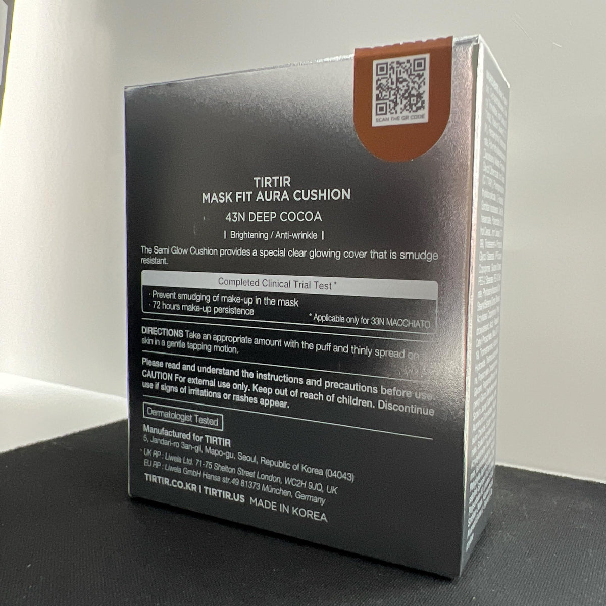 TIRTIR Fond de Teint Cushion Aura Argent texture légère