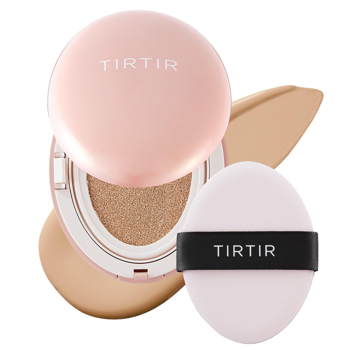 TIRTIR Fond de Teint Cushion Rose avant avec finition mate