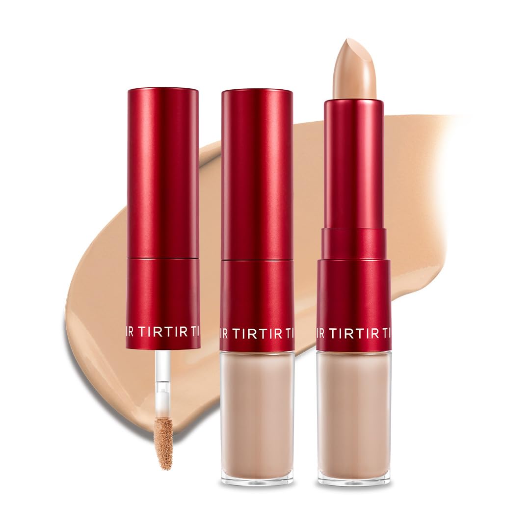 TIRTIR Glide&Hide Anti-Cernes Crème #5C avant et après application