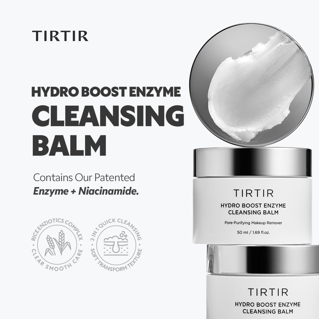 TIRTIR Hydro support Enzyme Cleansing Balm 200g application sur la peau