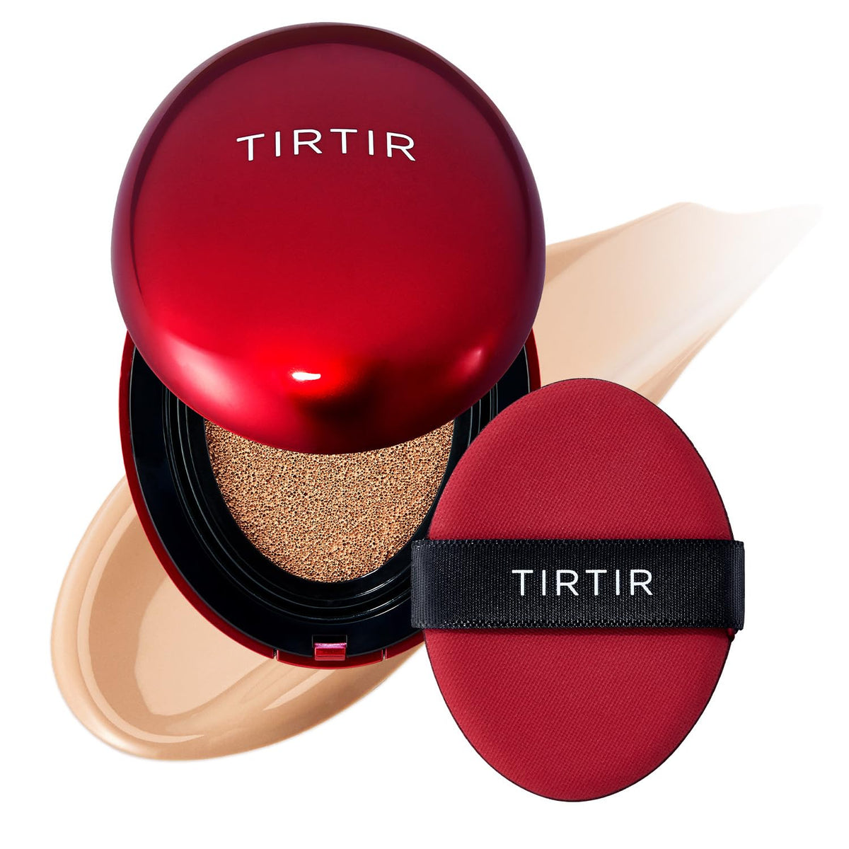 TIRTIR Mask Fit Red Cushion 25N Mocha vue avant avec couvercle ouvert
