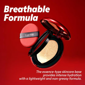 TIRTIR Mask Fit Red Cushion Foundation en usage sur visage