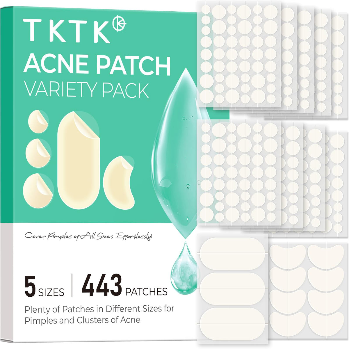 TKTK 443 patches hydrocolloïdes anti-acné en pack
