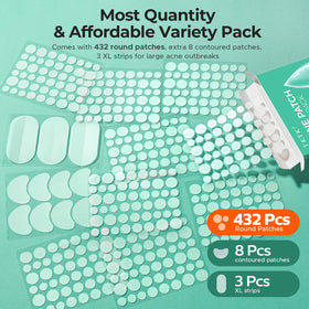 TKTK patch anti-acné de 8 mm sur la peau