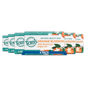 Tom's of Maine Savon de Beauté Naturel Fleur d'Orange, 6 barres de 142 g