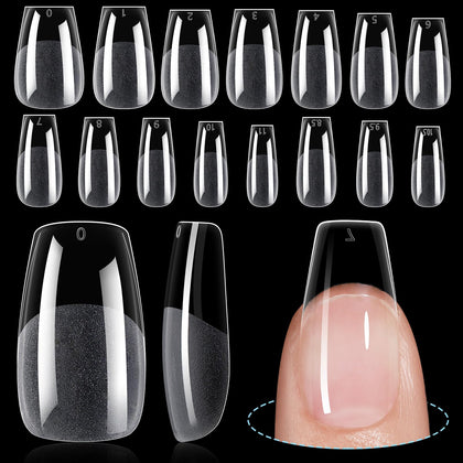 TOMICCA Conseils Ongles Coffin Moyens 240Pcs vue de face