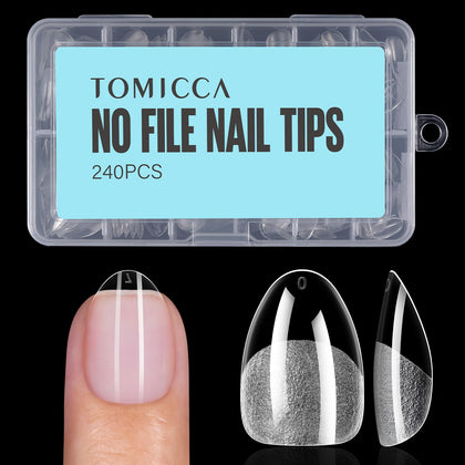 TOMICCA Ongles en Amande Extra Courts 240PCS vue avant