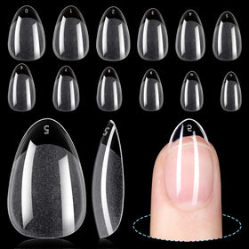 TOMICCA tips d'ongles amandes courts, 192 pièces dans un emballage