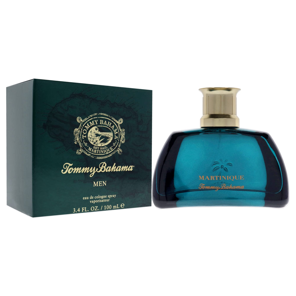 Tommy Bahama Martinique Eau de Cologne 100ml en ambiance avec accessoires