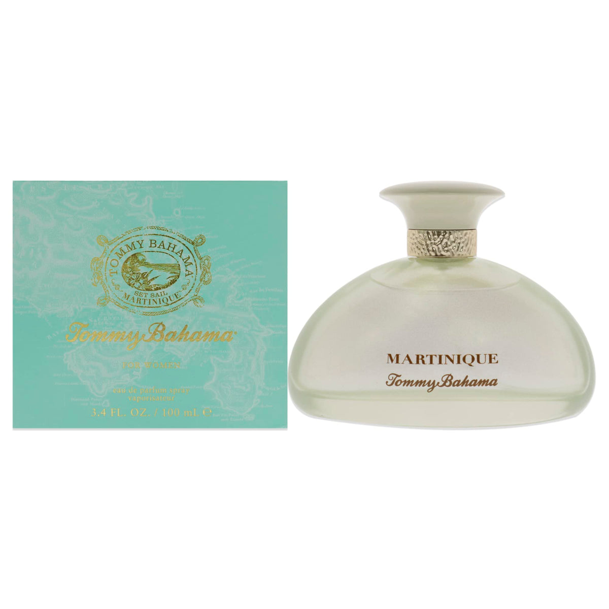 Tommy Bahama Martinique Eau de Cologne sur une table décorée