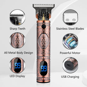 Tondeuse à barbe AMULISS avec câble de recharge USB