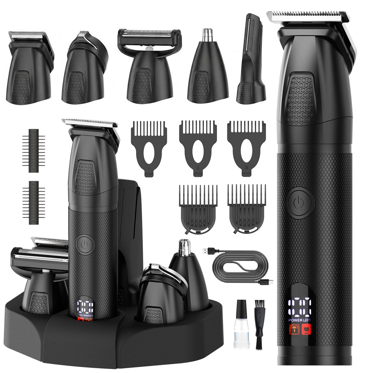 Tondeuse à barbe et corps Bomxin 6-en-1 vue avant
