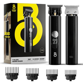 Tondeuse à barbe T-Blade The Beard Club vue de face avec affichage LED
