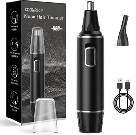 Tondeuse à poils de nez XOOMRSCP modèle noir et argent avant