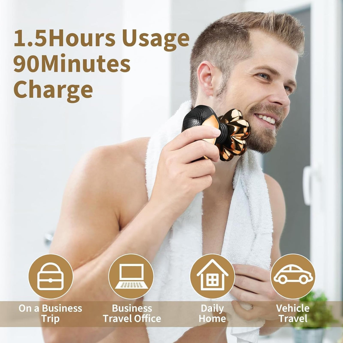 Tondeuse à tête SHPAVVER avec accessoires de nettoyage