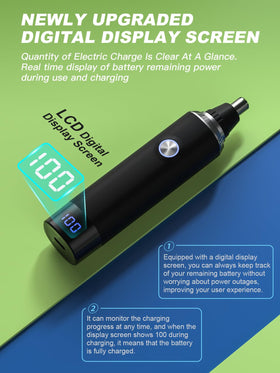 Tondeuse Ginity avec tête interchangeable pour nez et oreilles