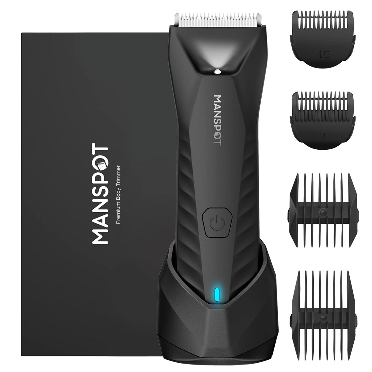 Tondeuse Manscape MANSPOT vue de face avec lumière LED