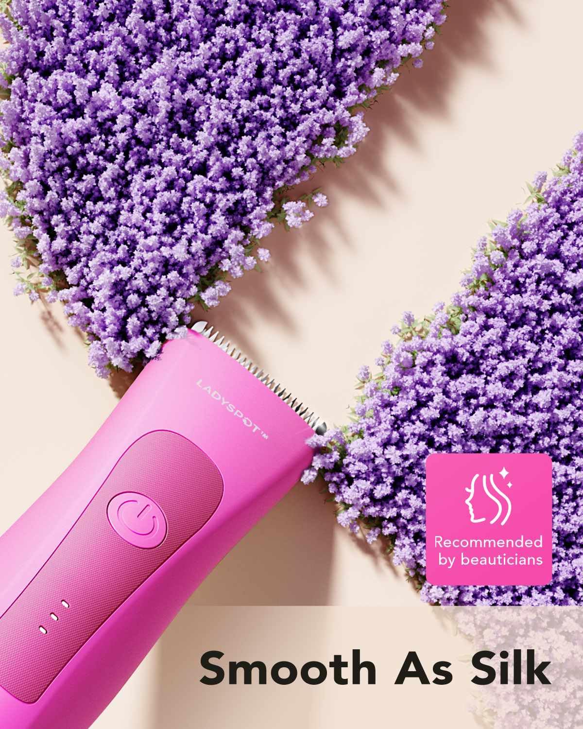 Tondeuse MANSPOT LADYSPOT™ et son câble de recharge USB