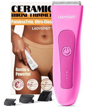 Tondeuse MANSPOT LADYSPOT™ vue de face avec lames en céramique