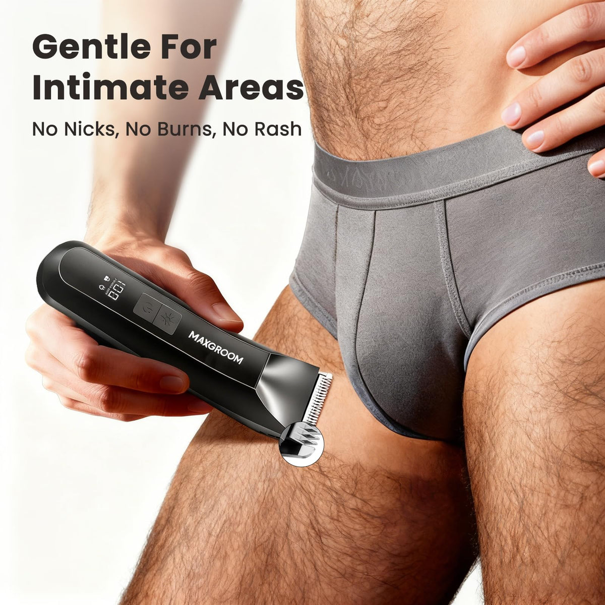 Tondeuse MAXGROOM sous l'eau pour nettoyage