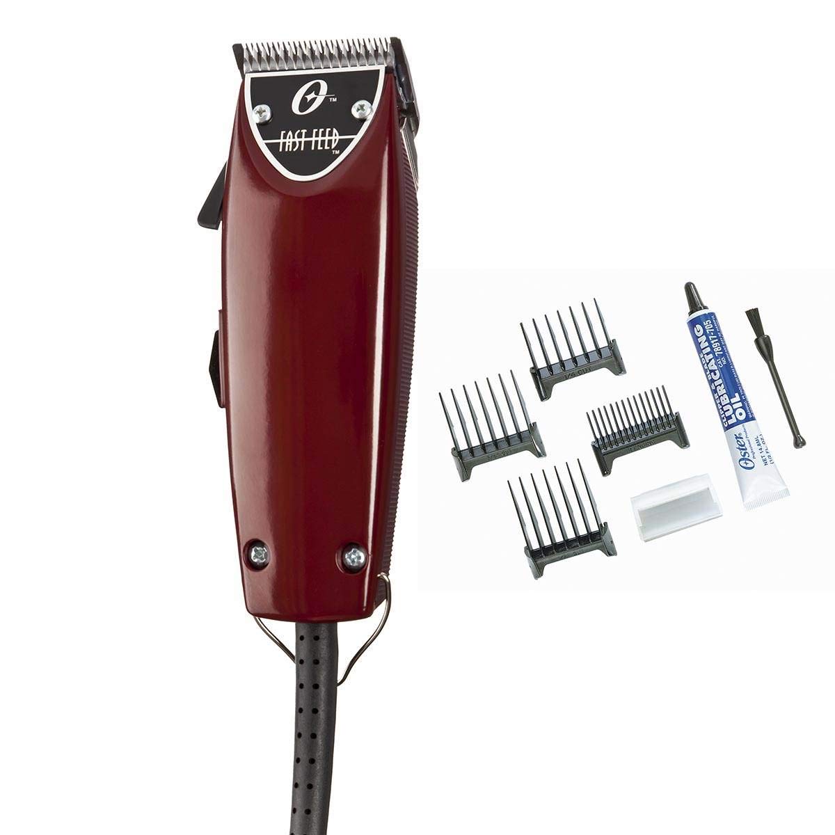 Tondeuse Oster professionnelle vue de face avec moteur pivotant
