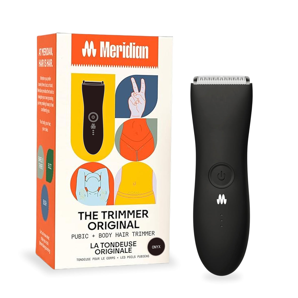 Tondeuse pour le corps MERIDIAN Original modèle Onyx vue de face