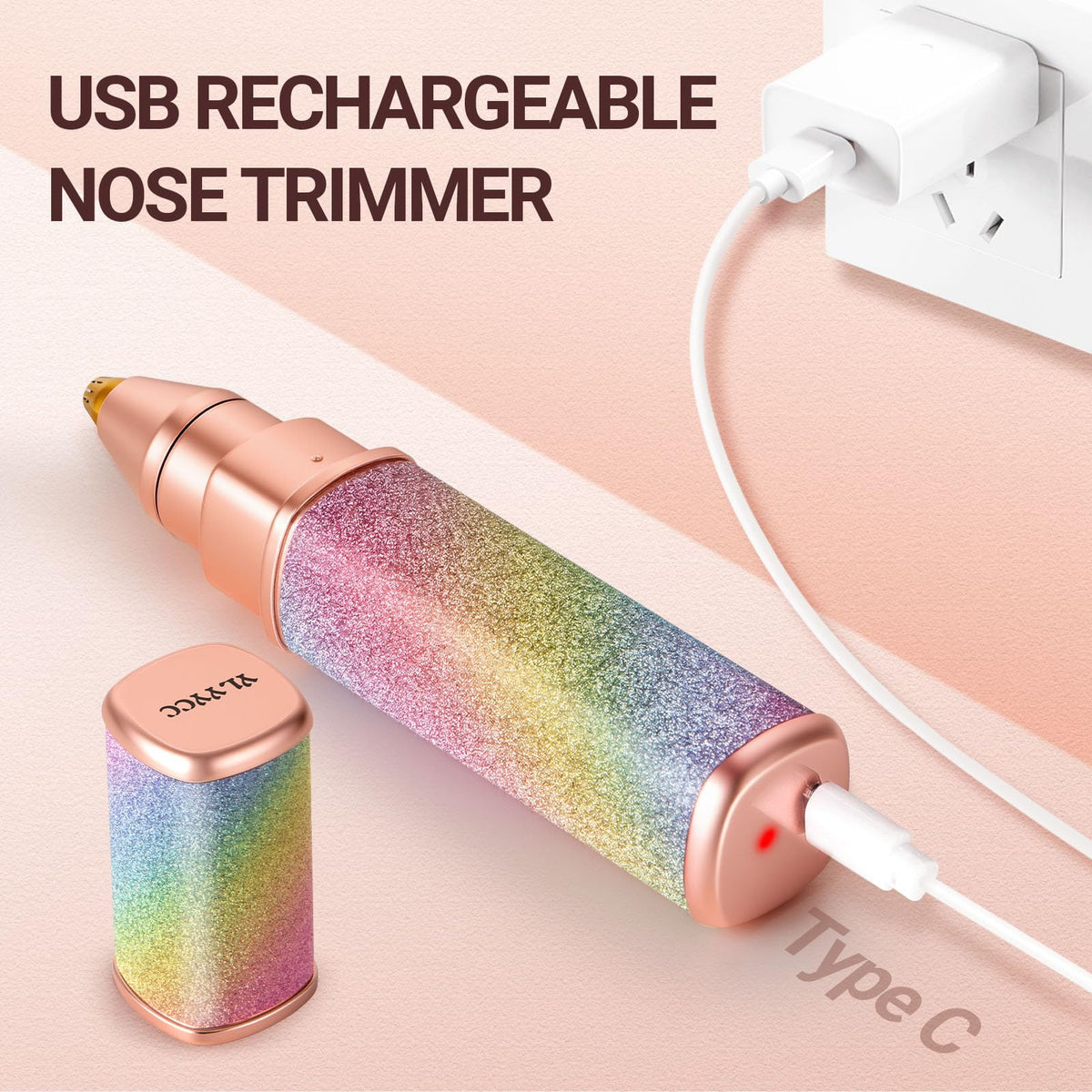 Tondeuse YLYYCC 2-en-1 en utilisation sur le visage