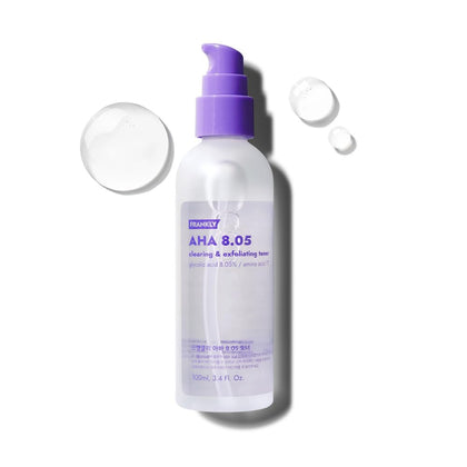 Toner AHA 8,05% FRANKLY en flacon de 100 ml vue de face