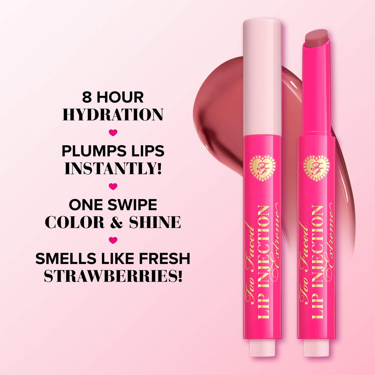 Too Faced Lip Injection Extreme Plumping Clicks texture swatch