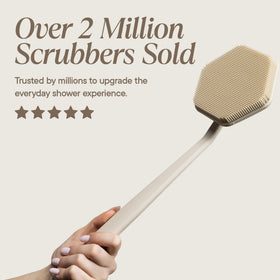 TOOLETRIES gant de douche en silicone beige - dimensions
