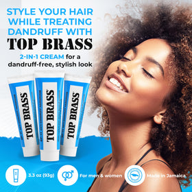 Top Brass Crème Anti-Pelliculaire 109g - vue arrière