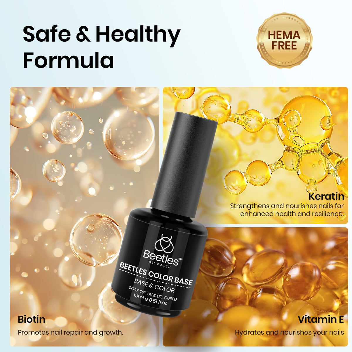 Top coat gel brillant Beetles pour finition lisse