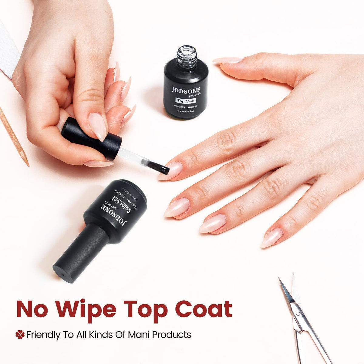 Top coat gel JODSONE avec pinceau d'application
