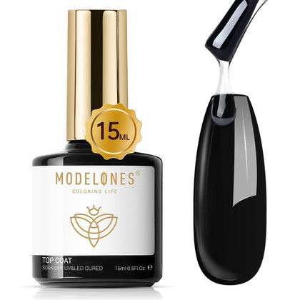 Top Coat Gel modelones 15ml vue avant avec étiquette