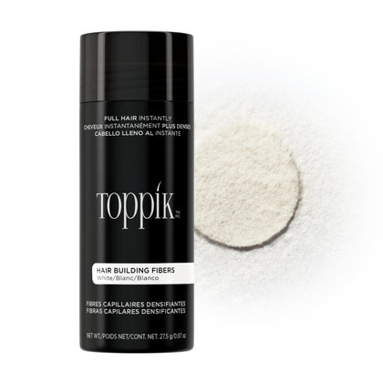 TOPPIK Fibres Capillaires 27,5g modèle blanc, vue de face