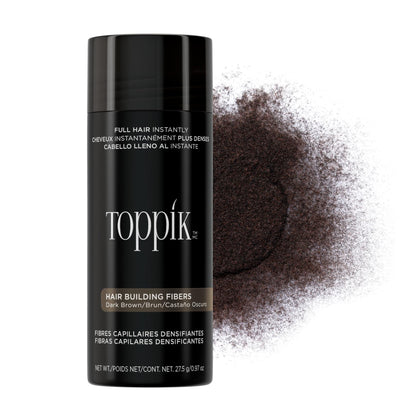 TOPPIK Fibres Capillaires brun foncé 27,5g vue avant