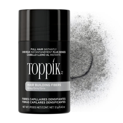 Toppik Fibres Capillaires Grises 12g vue de devant
