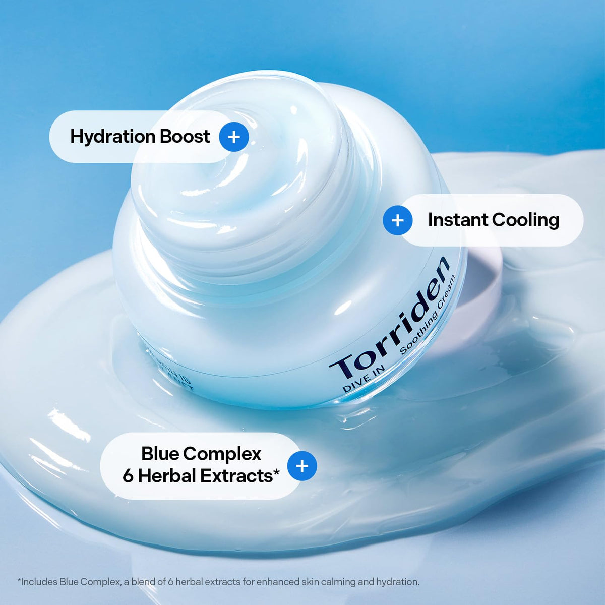 Torriden Crème Apaisante Hyaluronique 100ml sur une table de salle de bain