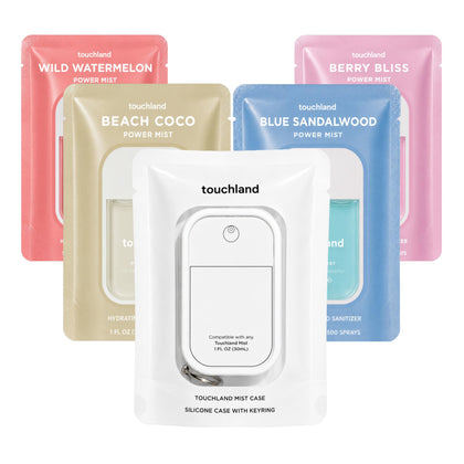 Touchland Dream 5 Set avec brumes hydratantes et étui blanc
