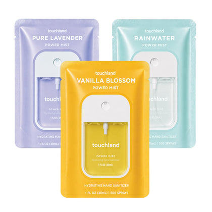 Touchland Ensemble Blossom Trio Spray Désinfectant Lavande Pure