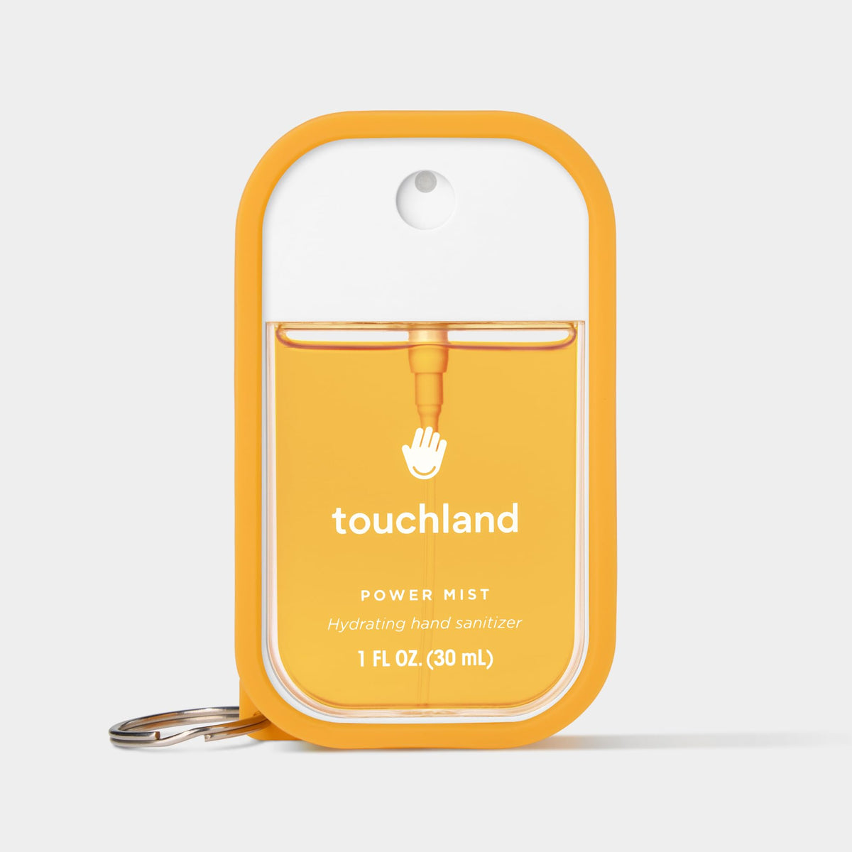Touchland étui mousse mains Orange Spritz en couleur avec désinfectant à l'intérieur