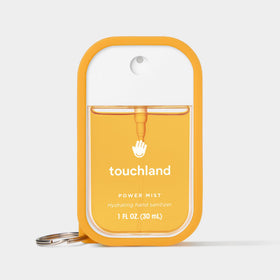 Touchland étui mousse mains Orange Spritz en couleur avec désinfectant à l'intérieur