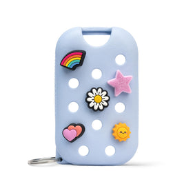 Touchland Mist Case Crocs en bleu Cloudwave avec cinq Charms Jibbitz