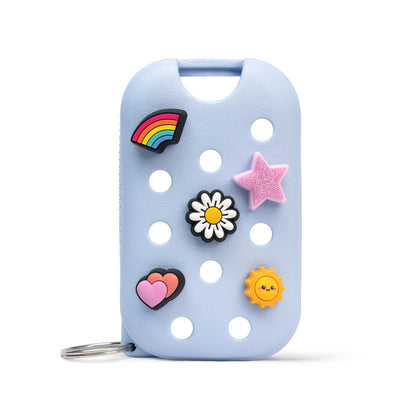Touchland Mist Case Crocs en bleu Cloudwave avec cinq Charms Jibbitz