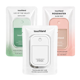 Touchland spray désinfectant hydratant 30ml vue avant avec parfum de muguet