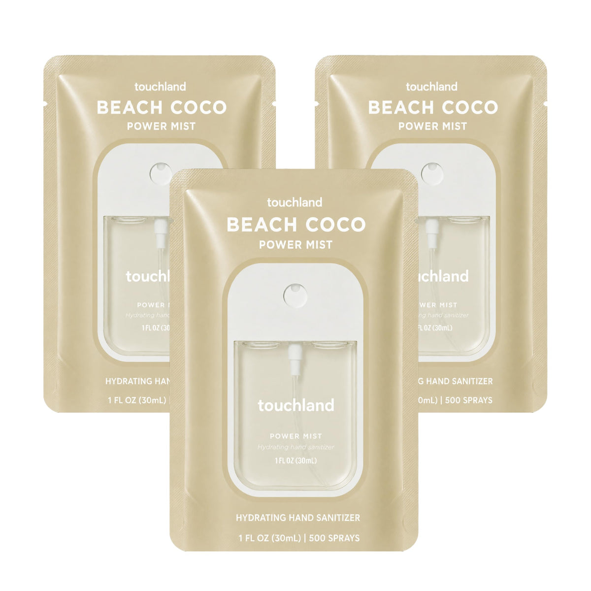 Touchland Spray Désinfectant Hydratant Coco Plage 50ml vue avant