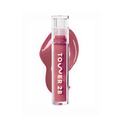 Tower 28 ShineOn Lip Gloss Jelly de couleur sésame, vue avant